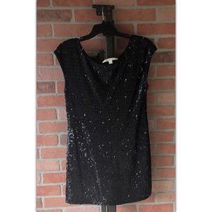 LC Lauren Conrad Short Black Sequin Dress
